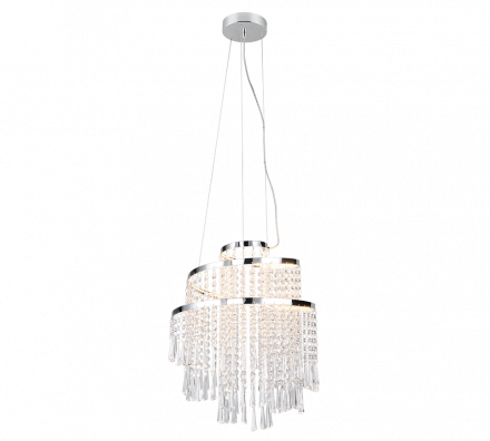 Trio Lighting Κρεμαστό Φωτιστικό LED 30W POMP Χρώμιο