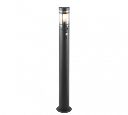 Trio Lighting Φωτιστικό Κολώνα LED 1xE27 Αισθητήρας Κίνησης PALOMA Ανθρακί IP44 100cm