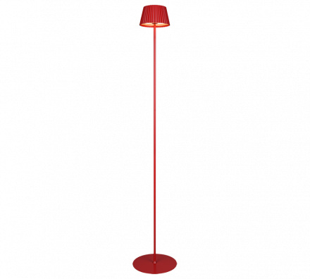 Trio Lighting Επαναφορτιζόμενο Φωτιστικό Δαπέδου LED 1,5W 3000K SUAREZ Κόκκινο IP44 Dimmable