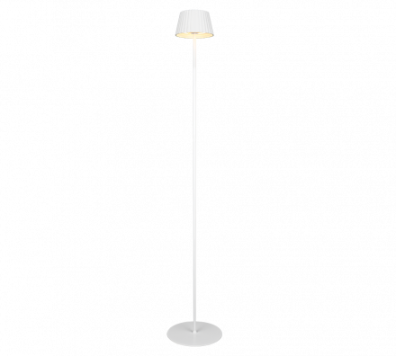 Trio Lighting Επαναφορτιζόμενο Φωτιστικό Δαπέδου LED 1,5W 3000K SUAREZ Λευκό Ματ IP44 Dimmable