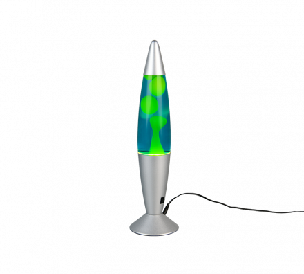 Trio Lighting Lava Lamp LED 3000K ETNA Ασημί-Πράσινο Γυαλί