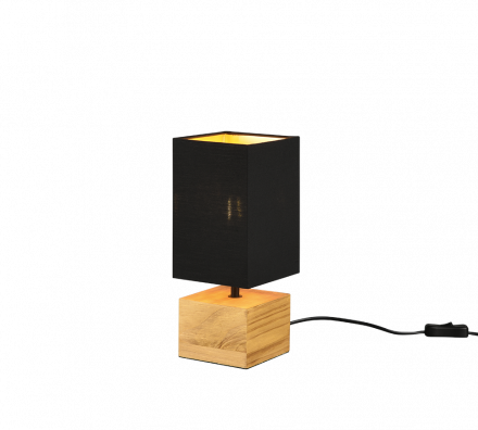 Trio Lighting Πορτατίφ LED 1xE14 WOODY Ξύλο Μαύρο