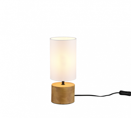 Trio Lighting Πορτατίφ LED 1xE14 WOODY Ξύλο Καφέ