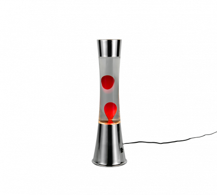 Trio Lighting Lava Lamp LED 3000K ETNA Ασημί Γυαλί