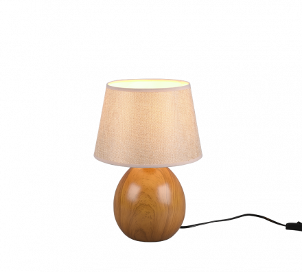 Trio Lighting Πορτατίφ LED 1xE27 LUXOR Κεραμικό Καφέ