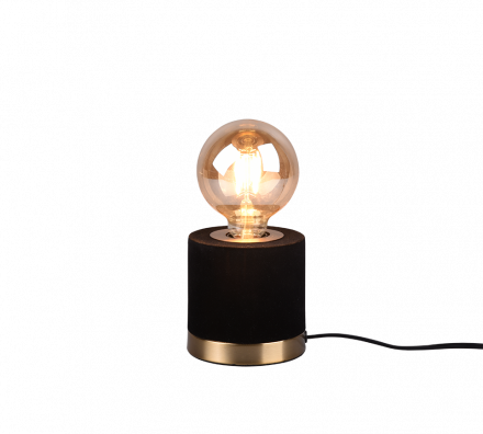 Trio Lighting Επιτραπέζιο Φωτιστικό LED 1xE27 JUDY Velvet Μαύρο