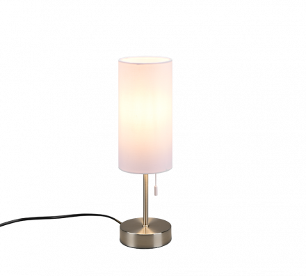 Trio Lighting Πορτατίφ LED 1xE27 JARO Μεταλλικό Nickel Mat