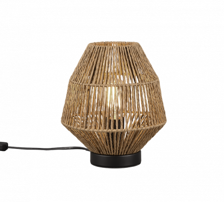 Trio Lighting Επιτραπέζιο Φωτιστικό LED MIKI 1xE27 Paper Καφέ