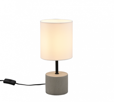 Trio Lighting Πορτατίφ LED 1xE14 BEN Concrete Λευκό