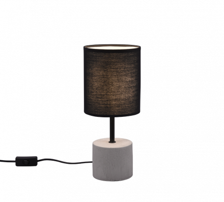 Trio Lighting Πορτατίφ LED 1xE14 BEN Concrete Μαύρο