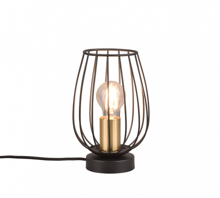 Trio Lighting Πορτατίφ GRID LED 1xE27 Μέταλλο Μαύρο