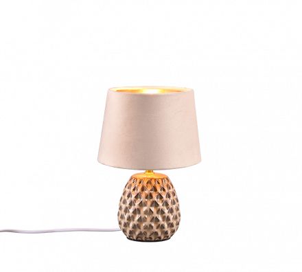 Trio Lighting Πορτατίφ LED ARIANA 1xE14 Κεραμικό Μπεζ Καπέλο