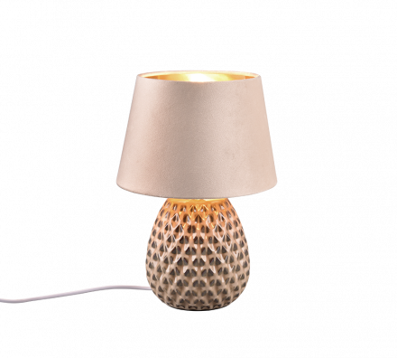 Trio Lighting Πορτατίφ LED ARIANA 1xE27 Κεραμικό Μπεζ Καπέλο