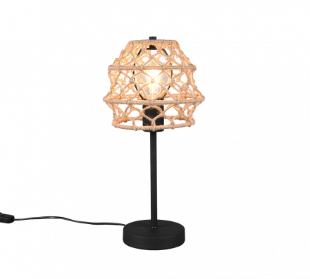 Trio Lighting Επιτραπέζιο Φωτιστικό 1xE27 HIVE Μαύρο Ματ Μέταλλο - Hanf