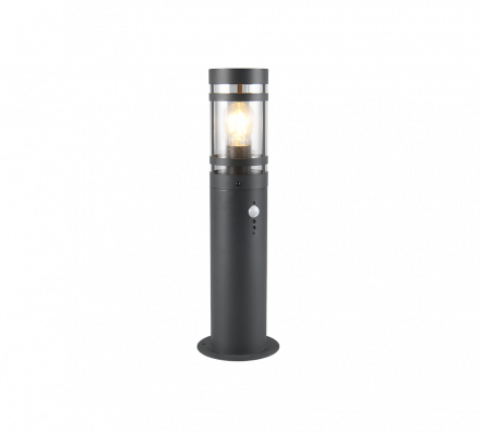 Trio Lighting Φωτιστικό Κολώνα LED 1xE27 Αισθητήρας Κίνησης PALOMA Ανθρακί IP44 50cm