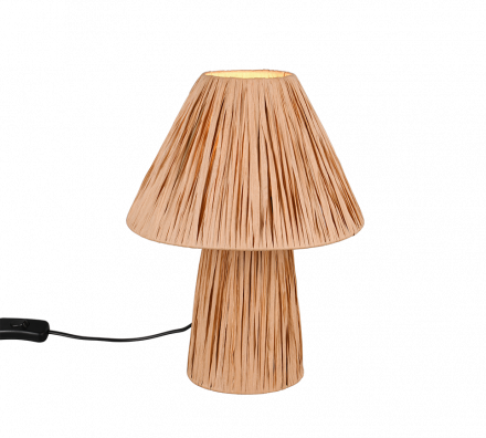 Trio Lighting Επιτραπέζιο Φωτιστικό 2xE14 ANEA Καφέ Paper
