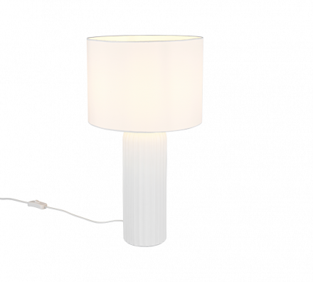 Trio Lighting Επιτραπέζιο Φωτιστικό 1xE27 BLAIR Λευκό Ματ Κεραμικό 28cm