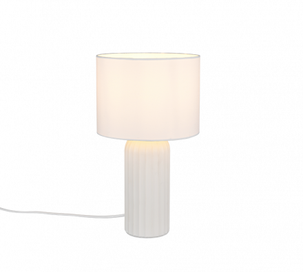 Trio Lighting Επιτραπέζιο Φωτιστικό 1xE27 BLAIR Λευκό Ματ Κεραμικό 20cm