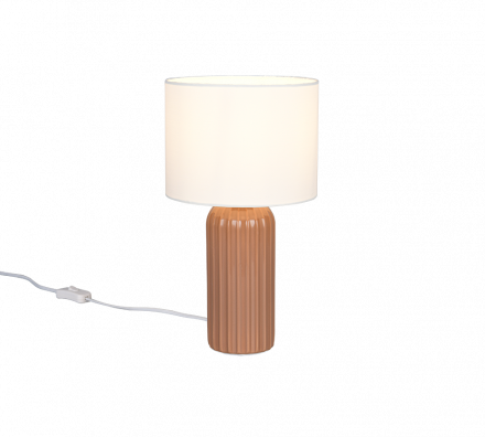 Trio Lighting Επιτραπέζιο Φωτιστικό 1xE27 BLAIR Mokka Κεραμικό 20cm