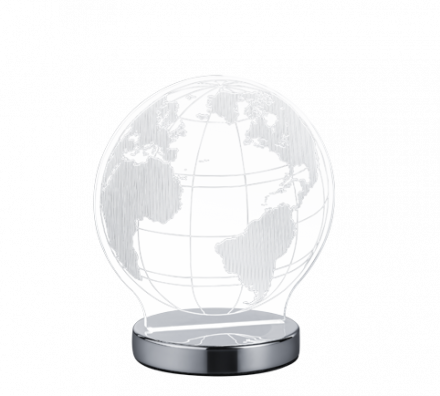 Trio Lighting Διακοσμητικό Φωτιστικό LED 7W CCT GLOBE Chrome Μέταλλο-Ακρυλικό
