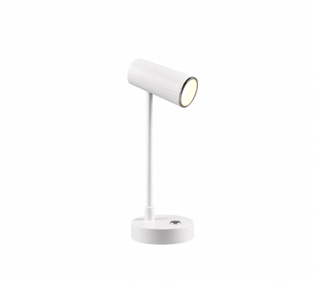 Trio Lighting Επαναφορτιζόμενο Πορτατίφ LED 2.5W USB Πλαστικό Λευκό