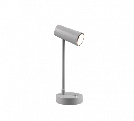 Trio Lighting Επαναφορτιζόμενο Πορτατίφ LED 2.5W USB Πλαστικό Γκρι