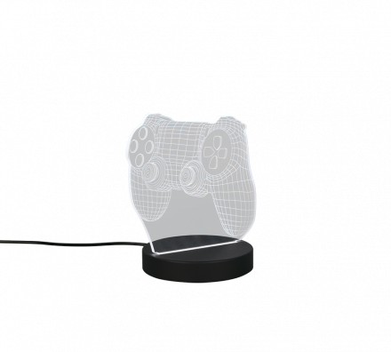 Trio Lighting Διακοσμητικό Φωτιστικό LED 1.5W RGBW JOY Μαύρο Ματ Πλαστικό