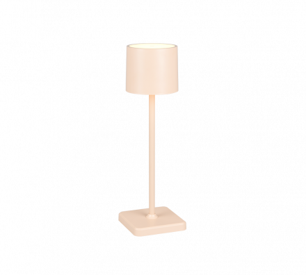 Trio Lighting Επαναφορτιζόμενο Επιτραπέζιο Φωτιστικό LED 1.5W FERNANDEZ Sand Πλαστικό
