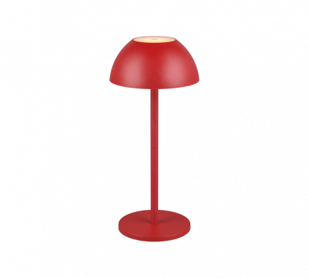 Trio Lighting Επαναφορτιζόμενο Πορτατίφ LED 1.7W 3000K RICARDO Κόκκινο IP54 Dimmable