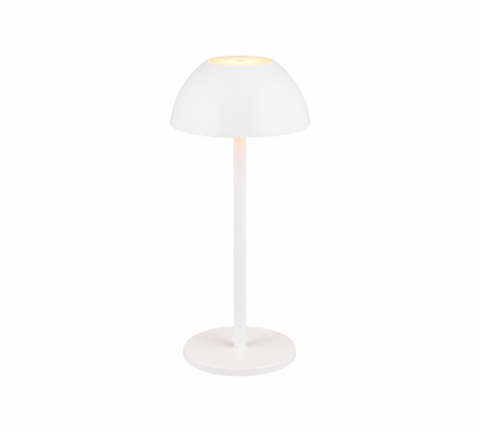 Trio Lighting Επαναφορτιζόμενο Πορτατίφ LED 1.7W 3000K RICARDO Λευκό Ματ IP54 Dimmable