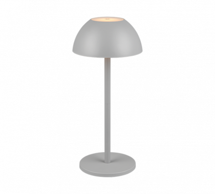 Trio Lighting Επαναφορτιζόμενο Πορτατίφ LED 1.7W 3000K RICARDO Γκρι IP54 Dimmable