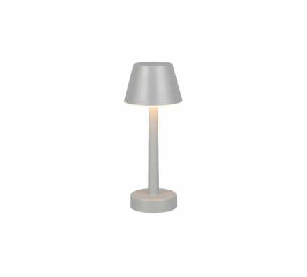 Trio Lighting Επιτραπέζιο Φωτιστικό LED 1.5W 3000K VIDAL Γκρι Πλαστικό IP44