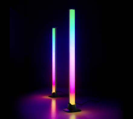 Trio Lighting Επιτραπέζιο Φωτιστικό BOY LED 2x5W RGB USB Μεταλλικό Μαύρο Dimmable