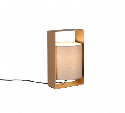 Trio Lighting Επιτραπέζιο Φωτιστικό 1xE27 PAIL Coffee-Taupe Μέταλλο