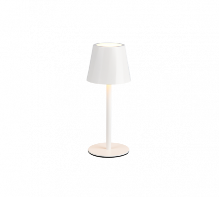 Trio Lighting Επαναφορτιζόμενο Πορτατίφ LED 1.6W DIAZ Λευκό Ματ Μέταλλο IP44