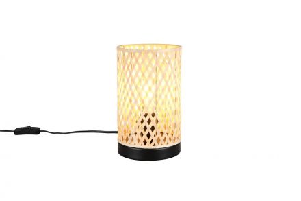 Trio Lighting Επιτραπέζιο Φωτιστικό 1xE27 LAURENT Μαύρο Ματ Μέταλλο