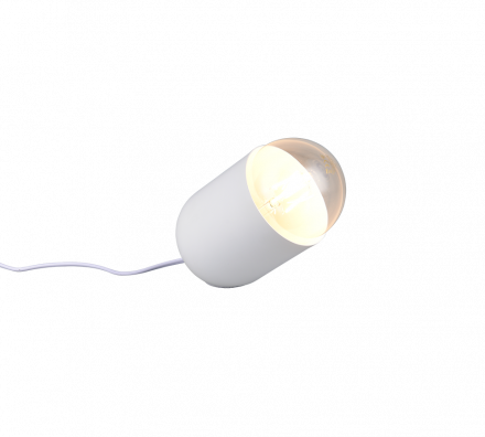 Trio Lighting Επιτραπέζιο Φωτιστικό 1xE27 NARA Λευκό Ματ Μέταλλο