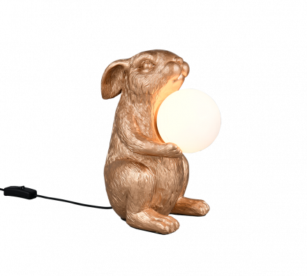 Trio Lighting Επιτραπέζιο Φωτιστικό 1xG9 RABBIT Χρυσό Polyresin