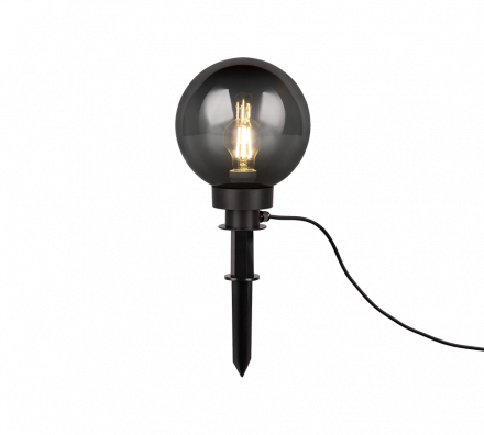 Trio Lighting Μπηχτό Φωτιστικό Κήπου LED 1xE27 BOLO 20x51cm Smoke Πλαστικό IP44