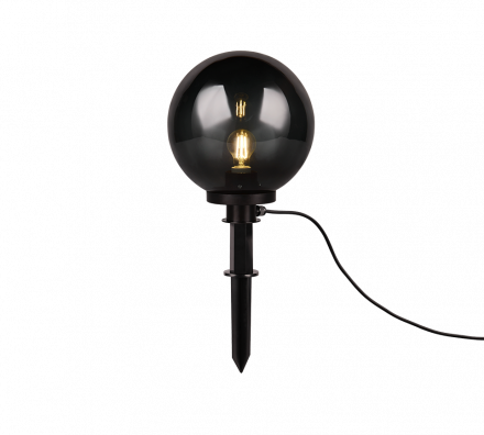 Trio Lighting Μπηχτό Φωτιστικό Κήπου LED 1xE27 BOLO 30x61cm Smoke Πλαστικό IP44