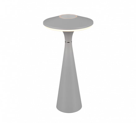 Trio Lighting Επαναφορτιζόμενο Πορτατίφ LED 2W CCT TORREZ Γκρι IP54 Dimmable