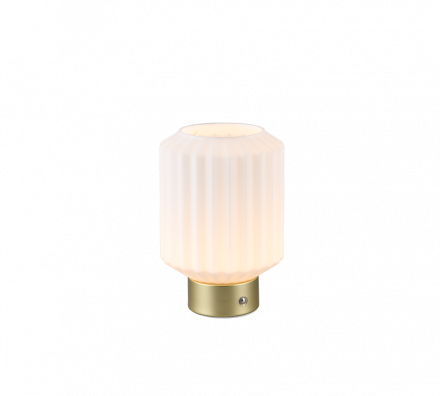 Trio Lighting Επιτραπέζιο Φωτιστικό LED 1,5W LORD Brass Mat/Λευκό