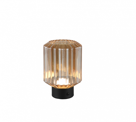 Trio Lighting Επιτραπέζιο Φωτιστικό LED 1,5W LORD Μαύρο Ματ/Amber