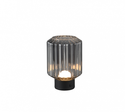 Trio Lighting Επιτραπέζιο Φωτιστικό LED 1,5W LORD Μαύρο Ματ/Smoke