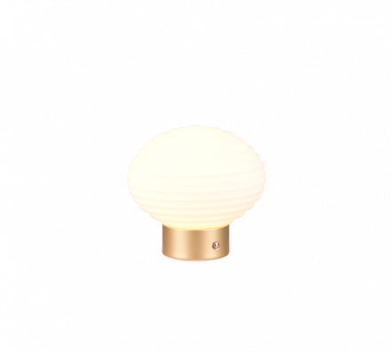Trio Lighting Επιτραπέζιο Φωτιστικό LED 1,5W EATrio Lighting Brass Mat/Λευκό