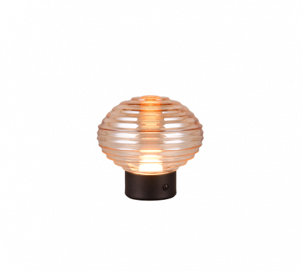 Trio Lighting Επιτραπέζιο Φωτιστικό LED 1,5W EATrio Lighting Μαύρο Ματ/Amber