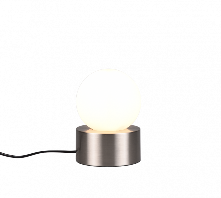 Trio Lighting Επιτραπέζιο Φωτιστικό LED 1xE14 COUNTESS Μεταλλικό/Γυαλί Nickel Mat