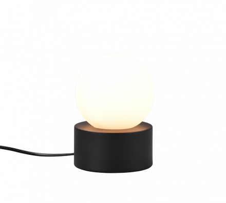 Trio Lighting Επιτραπέζιο Φωτιστικό LED 1xE14 COUNTESS Μεταλλικό/Γυαλί Μαύρο