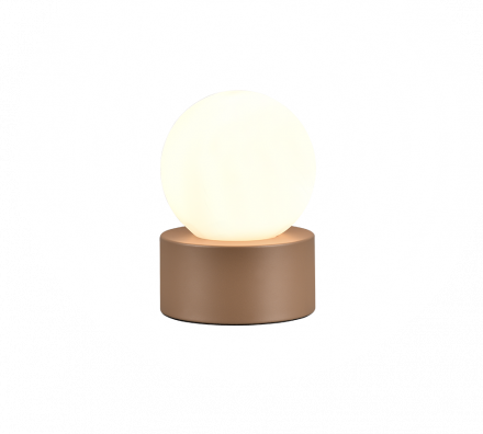Trio Lighting Επιτραπέζιο Φωτιστικό LED COUNTESS 1xE14 Μέταλλο/Γυαλί Καφέ