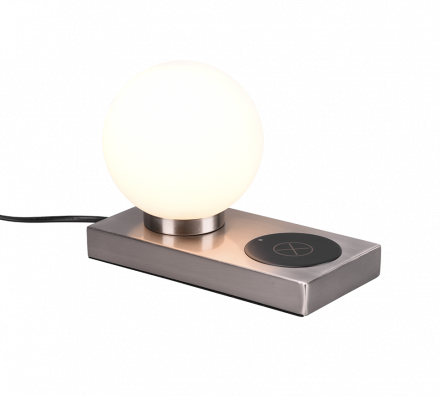 Trio Lighting Επιτραπέζιο Φωτιστικό LED 1xE14 CHLOE Μέταλλο/Γυαλί Nickel Mat